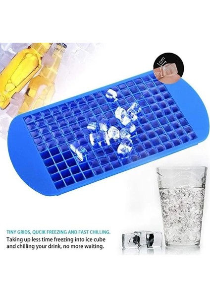 Kırmızı 1 Adet 160 Izgara Mini Silikon Buz Kalıbı Buz Küpleri Katlanabilir Buz Kalıbı Buz Kırıcı Buz Izgara Tepsisi Küçük Kare Kalıp Buz Yapım Makinesi Silikon Kalıp (Yurt Dışından)