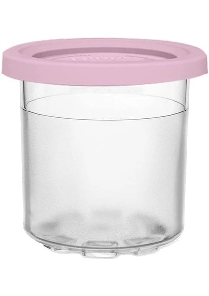 Pembe Sızdırmaz Şişeler Mutfak Aletleri Kapaklı Dondurma Kapları Dondurma Pint Bardak Saklama Kavanozları Ninja Creami Değiştirme (Yurt Dışından)