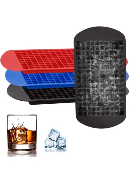 Beyaz 160 Izgara Mini Kare Buz Yapıcı Kalıp Buz Küpü Silikon Kalıp Silikon Buz Küpü Makinesi Katlanabilir Buz Küpü Tepsi Mutfak Popsicle Kalıp (Yurt Dışından) indirimleri