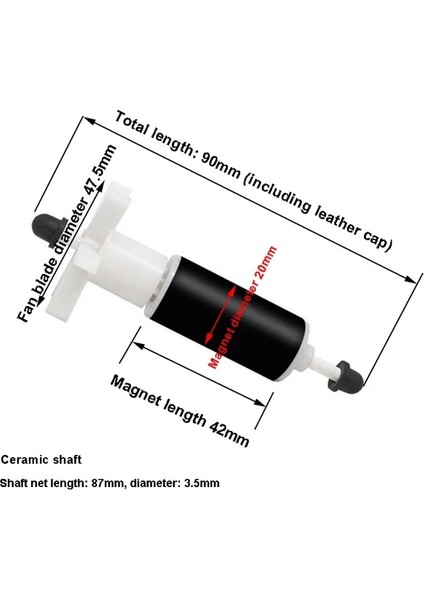 90MM Lay Z Spa Sıcak Küvet Pompası Pervanesi/rotor E02 Düzeltme, Su Pompası Pervanesi Sessiz Mini Akvaryum Bahçe Havuzu Aksesuarları (Yurt Dışından)