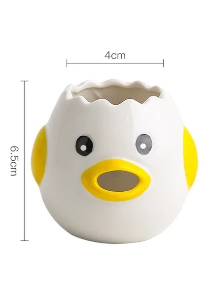 Sarı Yaratıcı Karikatür Tavuk Yumurta Sarısı Beyaz Ayırıcı Seramik Seramik Karikatür Civciv Yumurta Ayırıcı Yemek Pişirme Mutfak Gadget (Yurt Dışından)