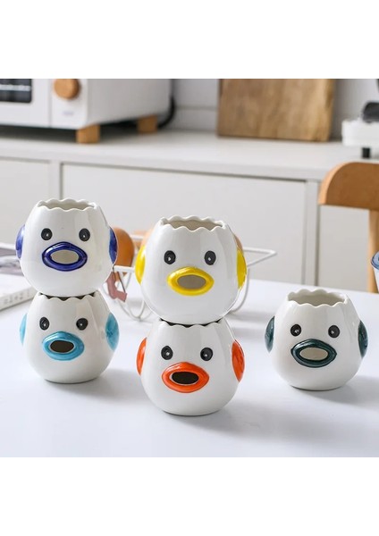 Sarı Yaratıcı Karikatür Tavuk Yumurta Sarısı Beyaz Ayırıcı Seramik Seramik Karikatür Civciv Yumurta Ayırıcı Yemek Pişirme Mutfak Gadget (Yurt Dışından) modelleri