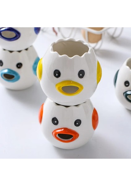 Sarı Yaratıcı Karikatür Tavuk Yumurta Sarısı Beyaz Ayırıcı Seramik Seramik Karikatür Civciv Yumurta Ayırıcı Yemek Pişirme Mutfak Gadget (Yurt Dışından) fırsatları