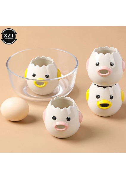 Pembe 1 Adet Yumurta Beyaz Sarısı Ayırıcı Aracı Tavuk Yumurta Sarısı Beyaz Ayırıcı Seramik Seramik Karikatür Civciv Yumurta Ayırıcı Mutfak Gadget (Yurt Dışından) fırsatları