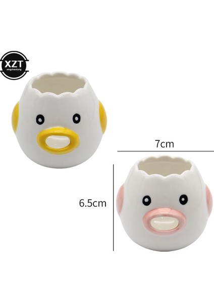 Pembe 1 Adet Yumurta Beyaz Sarısı Ayırıcı Aracı Tavuk Yumurta Sarısı Beyaz Ayırıcı Seramik Seramik Karikatür Civciv Yumurta Ayırıcı Mutfak Gadget (Yurt Dışından) indirimleri