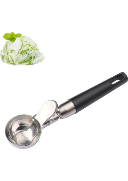Siyah Profesyonel Mutfak Aracı Falafel Makarna Pirinç Meyve Dondurma Kepçesi Itici Kavun Topu Tatlı Kek Pişirme Paslanmaz Çelik (Yurt Dışından) fiyatları