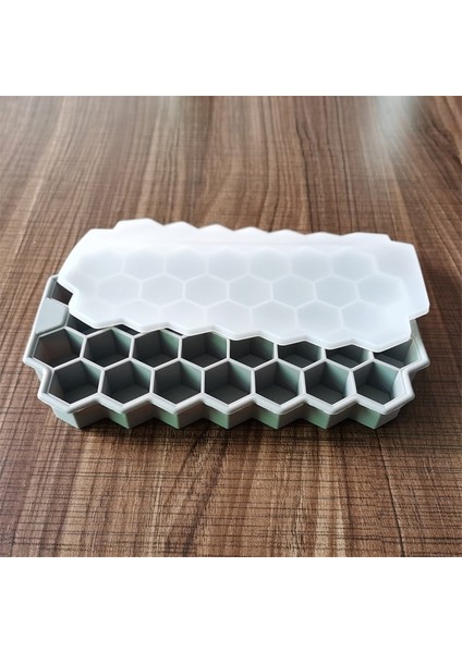 Kapaklı Gri Kapaklı Buz Küpü Tepsi Silikonları Kolay Serbest Bırakılan Dıy Magnum Silikon Kalıp Buz Silikon Glacon Kalıpları Için Buz Küpü Yapımcısı Kalıp Formları (Yurt Dışından)
