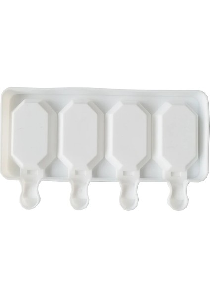 Beyaz Dondurma Kalıp Silikon Buz Kalıp Popsicle Buz Küpü Pop Kalıp Dıy Şeker Puding Kek Aksesuarları Yapma Pişirme Araçları (Yurt Dışından) fırsatları
