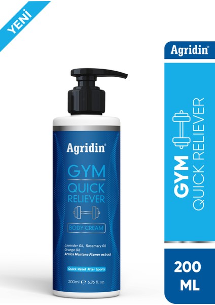 Gym Quick Reliever Cream Sporcu Masaj kremi Diz Bel Boyun Ayak bacak sorunlarında (Stronger) 200 ml