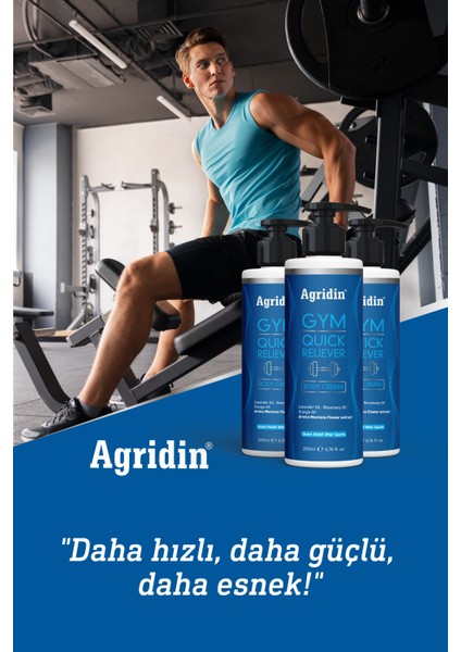 Gym Quick Reliever Cream Sporcu Masaj kremi Diz Bel Boyun Ayak bacak sorunlarında (Stronger) 200 ml
