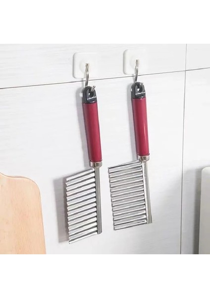 1 Adet Ev Patates Dalgalı Kenarlı Bıçak Paslanmaz Çelik Mutfak Gadget Sebze Meyve Kesme Soyucu Pişirme Araçları Mutfak Aksesuarı (Yurt Dışından)