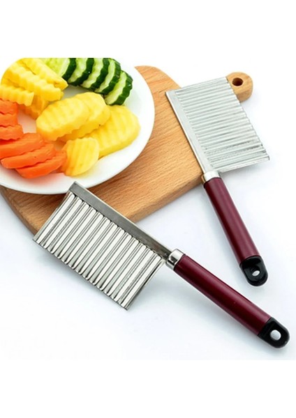 1 Adet Ev Patates Dalgalı Kenarlı Bıçak Paslanmaz Çelik Mutfak Gadget Sebze Meyve Kesme Soyucu Pişirme Araçları Mutfak Aksesuarı (Yurt Dışından) fiyatları