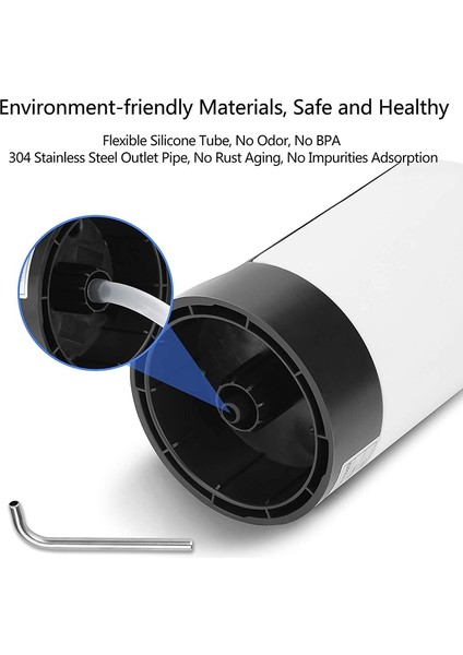 Beyaz Ev Aletleri Su Şişesi Pompası Mini Namlulu Elektrikli El Basın Su Pompaları USB Şarj Otomatik Taşınabilir Içecek Su Sebili (Yurt Dışından) modelleri