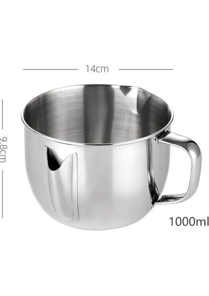 13X5.8 cm Ayırıcı Yağ Yağ Sos Gres Kase Sürahi Süzgeç Çorba Skimmer Fincan Filtre Mutfak Pot Dökücü Et Suyu Kaleci Çelik Paslanmaz (Yurt Dışından) modelleri