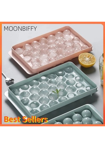 Pembe Eşkenar Dörtgen Plastik Kalıplar Buz Tepsisi 33 Izgara 3D Yuvarlak Ev Bar Parti Kullanımı Yuvarlak Top Küp Yapımcıları Mutfak Dıy Dondurma Kalıpları Cocina Küp Krem (Yurt Dışından)