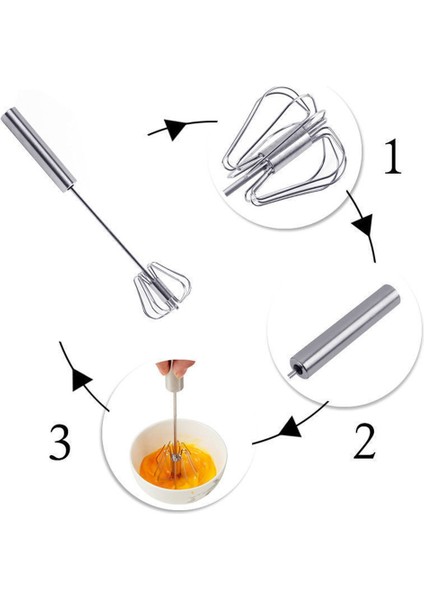 10-Kırmızı Yarı Otomatik Yumurta Çırpıcı Paslanmaz Çelik Manuel Mikser Yumurta Çırpma Krem Mikser Mutfak Aksesuarları Için Uygun Yumurta Araçları (Yurt Dışından)