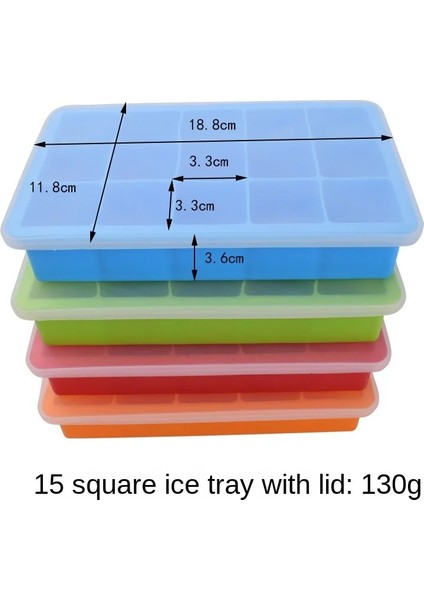 Kapaklı Kırmızı 15 Izgara Silikon Küp Kalıp Büyük Silikon Buz Tepsisi Kalıp Buz Küpü Yapımcısı Kalıp Toksik Olmayan Dayanıklı Bar Pub Şarap Buz Blokları Yapımcısı (Yurt Dışından) indirimleri