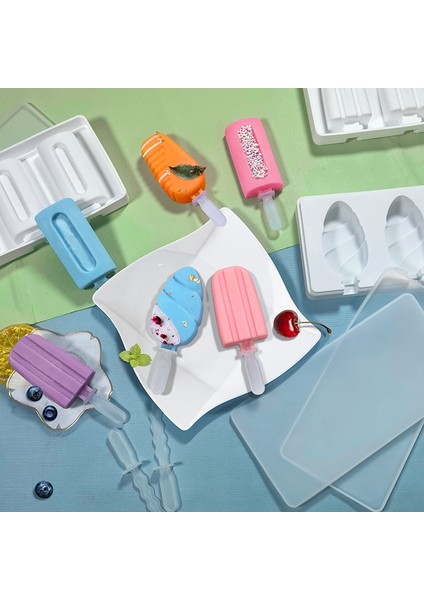 Shape-4 Silikon Kalıp Silikon Dondurma Kalıp Popsicle Kalıpları Dıy Dondurma Kalıp Buz Pop Maker Kalıp Buz Kalıbı (Yurt Dışından)