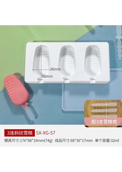 Shape-4 Silikon Kalıp Silikon Dondurma Kalıp Popsicle Kalıpları Dıy Dondurma Kalıp Buz Pop Maker Kalıp Buz Kalıbı (Yurt Dışından)