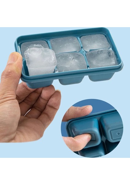 Yumuşak Silikon Kırmızı Mutfak Silikon Kalıp Dondurulmuş Buz Küpü Viski Popsicle Jöle Kalıpları Tepsi Kutuları Buz Yapımı 6 Izgaralar Barware Yeniden Kullanılabilir Mutfak Aletleri (Yurt Dışından) fiyatları