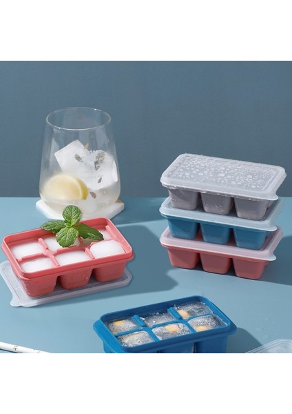 Yumuşak Silikon Kırmızı Mutfak Silikon Kalıp Dondurulmuş Buz Küpü Viski Popsicle Jöle Kalıpları Tepsi Kutuları Buz Yapımı 6 Izgaralar Barware Yeniden Kullanılabilir Mutfak Aletleri (Yurt Dışından) indirimleri