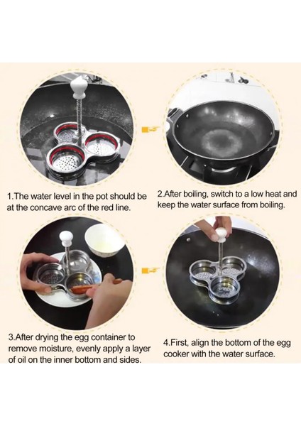 Gümüş Yumurta Vapur Temizlemesi Kolay Ayrılabilir Emek Tasarrufu 3 Izgaralar Haşlanmış Yumurta Pişirici Vapur Yumurta Kaçak Avcılık Tutucu Ev Gereçleri (Yurt Dışından) indirimleri