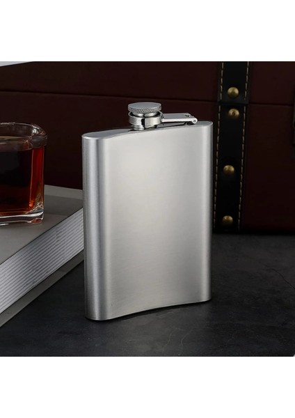 9 Oz Paslanmaz Çelik Cep Şişesi Hediye Seti Huni Cep ile Alkol Viski Cep Şişesi Vidalı Kapak Likör Açık Aksesuarları 1-10 Oz (Yurt Dışından) fırsatları
