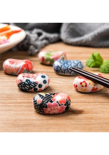 H Yeni Stiller Çubuk Dinlenme Japon Çubuklarını Seramik Dekoratif Tutucu Raf Kaşık Çatal Mutfak Gereçleri Sofra Aksesuarları (Yurt Dışından)