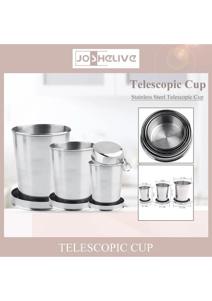 Fincan 75ML 75/140/250ML Yürüyüş Balıkçılık Seyahat Fincan Teleskopik Kupa Bira Kupa Katlanır Handcup Taşınabilir Doğa Sporları Kupa Katlanır Kapaklı Bardak (Yurt Dışından)