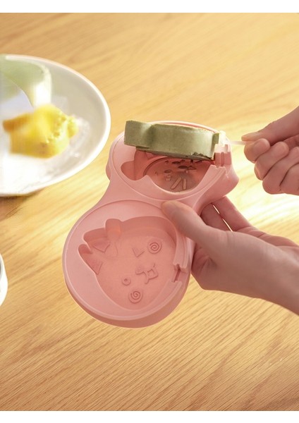 Pembe Buzağı Su Aygırı Popsicle Kalıp Çocuk Dondurma Kalıp Dondurma Kalıp Gıda Sınıfı Silikon Ev Yapımı Popsicles Mutfak Alet (Yurt Dışından)