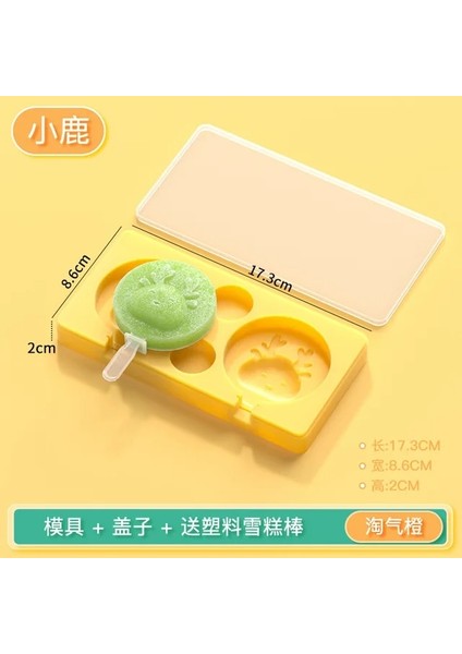 Geyik-Sarı Hayvan Dondurma Silikon Kalıp Popsicle Çikolata Kalıp Dıy El Yapımı Dondurma Kalıp Dıy Yaz Çocuk Dondurma Kalıp (Yurt Dışından) fiyatları