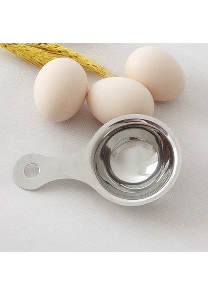 Kısa 13X7.5 cm Paslanmaz Çelik Yumurta Ayırıcı Bölücü Araçları Mutfak Yumurta Beyaz Ayırma Alet Pişirme Pişirme Ev Filtre Aracı Taşınabilir (Yurt Dışından)