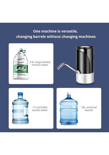 Siyah Basit Otomatik Su Pompası Basit Elektrikli Su Pompası Namlulu Su Pompası ile Donatılabilir Gelişmiş Akıllı Su Pompası (Yurt Dışından) indirimleri