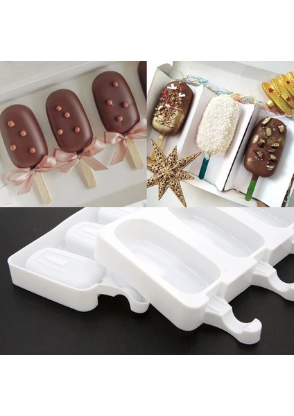 50 Adet Sopa 4/8 Hücre Magnum Silikon Kalıp Silikon Dondurma Kalıp Popsicle Kalıpları Dıy Dondurma Kalıp Buz Pop Maker Kalıp Buz Kalıbı (Yurt Dışından) fiyatları
