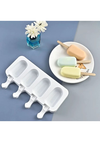 50 Adet Sopa 4/8 Hücre Magnum Silikon Kalıp Silikon Dondurma Kalıp Popsicle Kalıpları Dıy Dondurma Kalıp Buz Pop Maker Kalıp Buz Kalıbı (Yurt Dışından) fırsatları