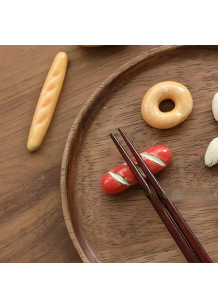 L Japon Tarzı Çubuk Tutucu Seramik Çubuklarını Dinlenme Sebze Meyve Şekli Çatal Raf Mutfak Sofra Yemek Masası Dekor (Yurt Dışından) indirimleri