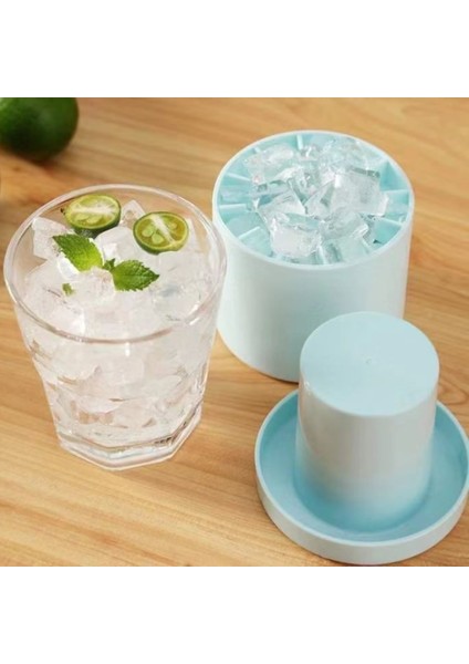 Gri Buz Kovası Fincan Kalıbı Silikon Buz Küpü Tepsi Gıda Sınıfı Hızla Dondurun Buz Küpü Makinesi Buz Kovası Viski Makinesi Mutfak Aksesuarı (Yurt Dışından) indirimleri