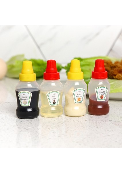 4 Adet Set Mini Çeşni Sıkılabilir Şişe Kutusu Salata Sosu Ketçap Sıkılabilir Kavanoz Konteyner Plastik Taşınabilir Öğle Yemeği Kutusu Salata Sosu Içerir (Yurt Dışından) fiyatları