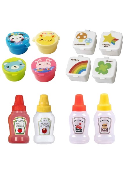 4 Adet Set Mini Çeşni Sıkılabilir Şişe Kutusu Salata Sosu Ketçap Sıkılabilir Kavanoz Konteyner Plastik Taşınabilir Öğle Yemeği Kutusu Salata Sosu Içerir (Yurt Dışından) fırsatları
