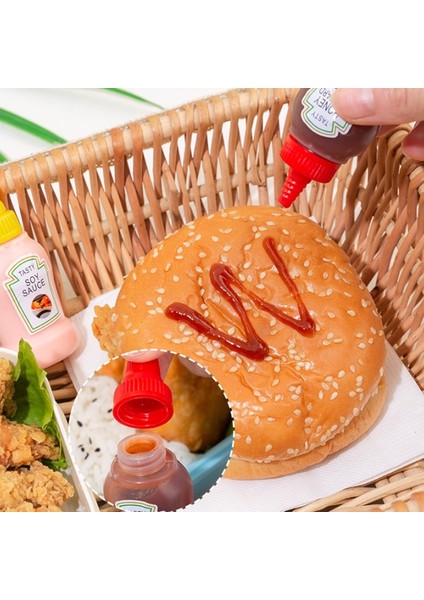 4 Adet Set Mini Çeşni Sıkılabilir Şişe Kutusu Salata Sosu Ketçap Sıkılabilir Kavanoz Konteyner Plastik Taşınabilir Öğle Yemeği Kutusu Salata Sosu Içerir (Yurt Dışından) indirimleri