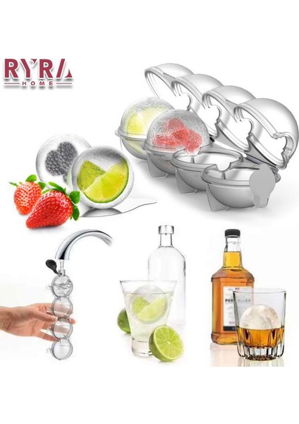 Büyük 23X6.5X5.5 cm 1 Adet 4 Delik Buz Yapımcıları Yuvarlak Buz Hokeyi Kalıp Viski Kokteyl Votka Buz Topu Kalıp Mutfak Bar Parti Makaleleri Dondurma Yapımcısı Araçları (Yurt Dışından) fırsatları