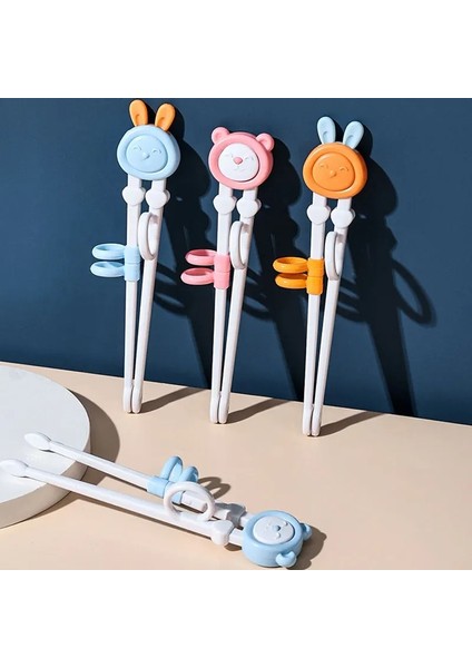 02-Saklama Kutusu 1 Adet Karikatür Çocuk Yeme Eğitim Çubukları Yeniden Kullanılabilir Eğitim Çubuklarını Kullanışlı ve Sevimli Çocuk Sofra Seti (Yurt Dışından) fırsatları