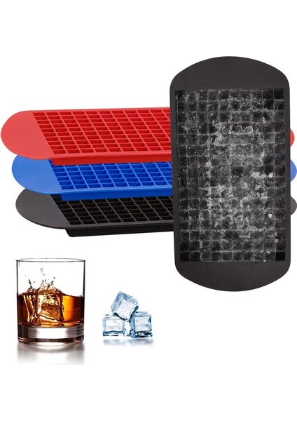 Kırmızı 160 Izgara Buz Küpü Silikon Kalıp Silikon Buz Küpü Makinesi Katlanabilir Buz Küpü Tepsi Mini Kare Buz Yapım Makinesi Kalıp Popsicle Kalıp (Yurt Dışından) fiyatları