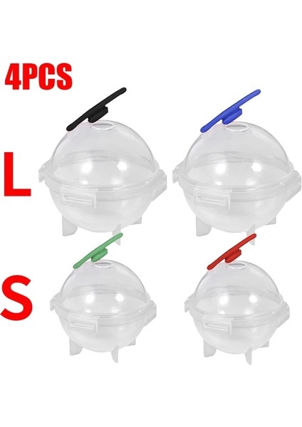 4 Adet 1 Delik C Rund Topu Buz Küpü Makineleri Yuvarlak Buz Hokeyi Kalıp Viski Kokteyl Votka Topu Buz Kalıp Bar Parti Mutfak Buz Kutusu Dondurma Araçları (Yurt Dışından)