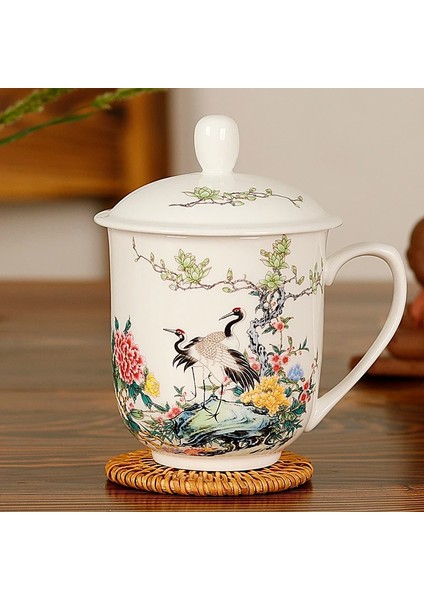 K Jingdezhen Seramik Çay Bardağı Kapaklı Kemik Çini Su Bardağı Ofis Toplantısı Vup Otel Şirketi Özelleştirilmiş Pastel Logo (Yurt Dışından) fiyatları