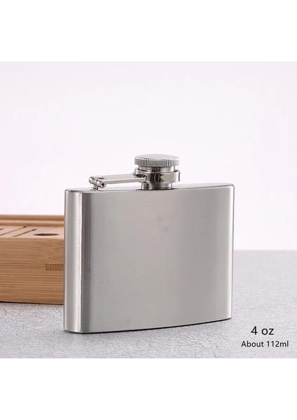 4 Oz 1-10OZ Paslanmaz Çelik Şişe Kare Paslanmaz Çelik Şarap Şişesi Taşınabilir Mini Şarap Şişesi Cep Şişesi (Yurt Dışından)