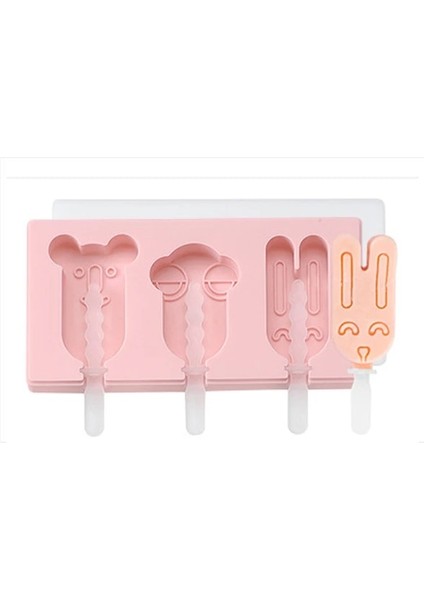 Stil 4 Dondurma Silikon Kalıp Kapaklı Pop Küp Popsicle Kalıp Sopalarla Karikatür Gıda Sınıfı Silikon Buz Kalıp Diy Tatlı Mutfak (Yurt Dışından) fiyatları