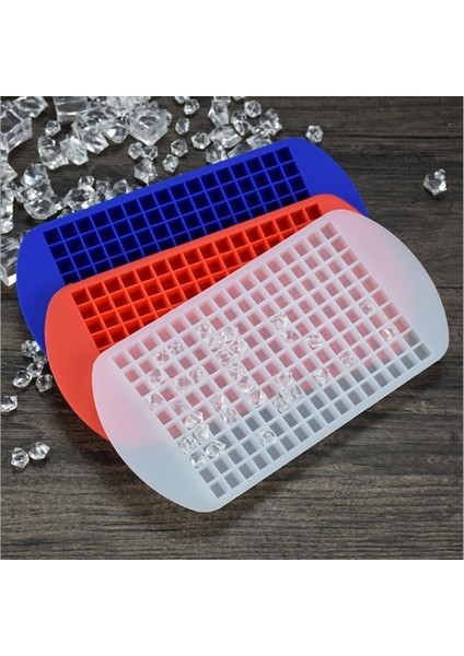 Kırmızı 160 Izgara Buz Küpü Silikon Kalıp Silikon Buz Küpü Makinesi Katlanabilir Buz Küpü Tepsi Mini Kare Buz Yapım Makinesi Kalıp Popsicle Kalıp (Yurt Dışından) indirimleri