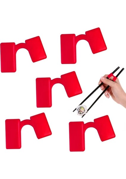 Kırmızı 5 Adet Yeniden Kullanılabilir Çubuk Yardımcıları Eğitim Çin Yemek Çubukları Eğitmen Tutucu Reklamlar Için Acemi Eğitmenler Veya Öğrenci (Yurt Dışından) fiyatları