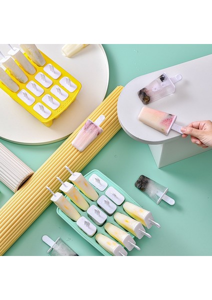 Altı Delik-Yeşil Silikon Popsicle Kalıp Çocuklar Sevimli Dondurma Silikon Kalıp Dıy Yapımı Buz Izgara Karikatür Popsicle Dondurma Kalıp Buz Topu Makinesi (Yurt Dışından) fırsatları